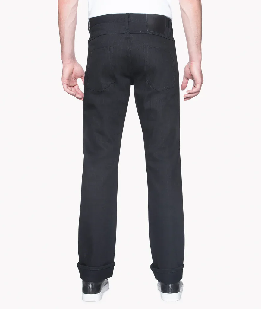 Black Stretch Selvedge Denim Jeans