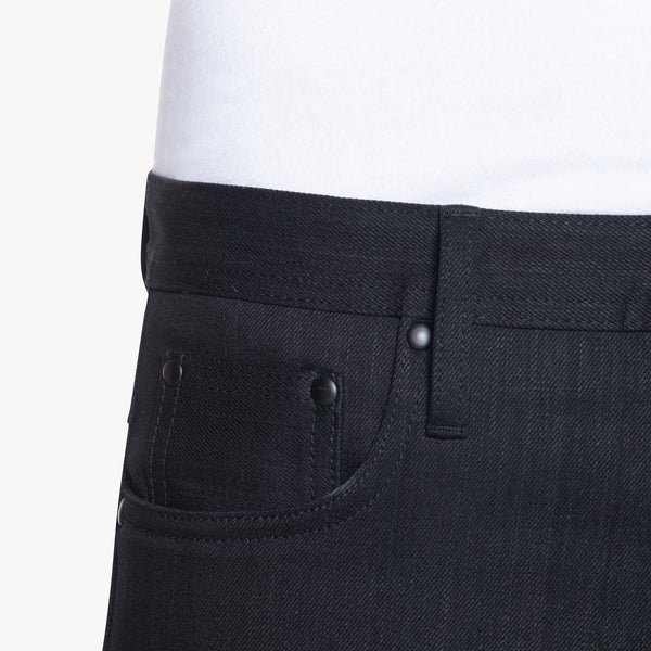 Black Stretch Selvedge Denim Jeans