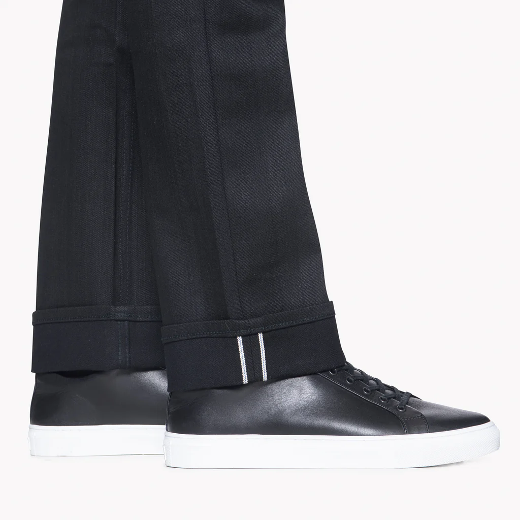Black Stretch Selvedge Denim Jeans