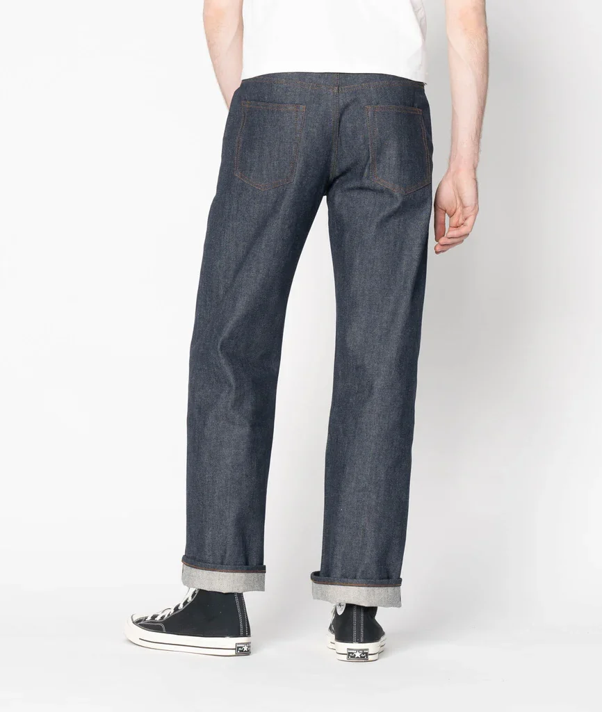 Wide Leg Selvedge Denim Jeans