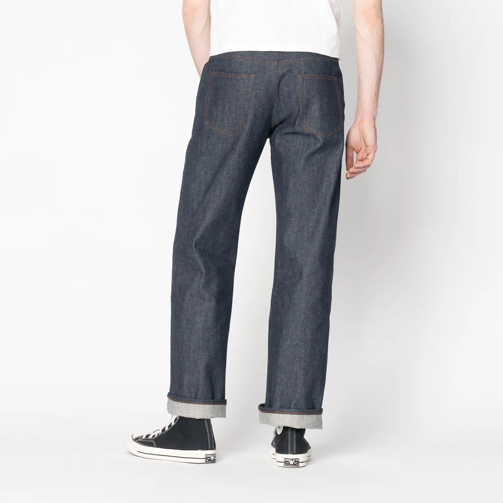 Wide Leg Selvedge Denim Jeans