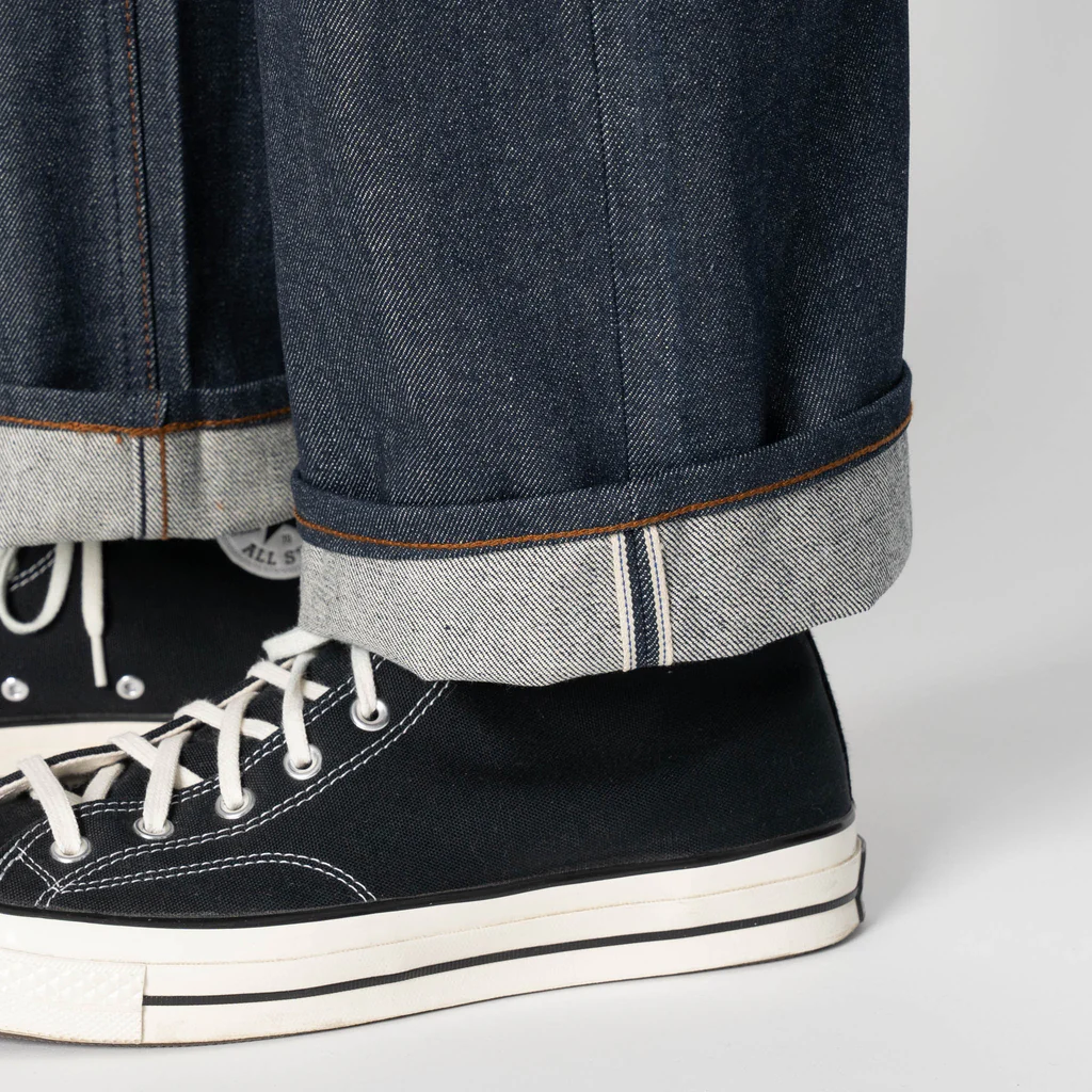 Wide Leg Selvedge Denim Jeans