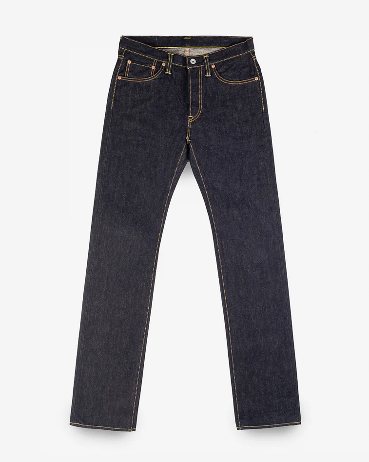 14oz Selvedge Denim Slim Straight Cut Jeans - Indigo