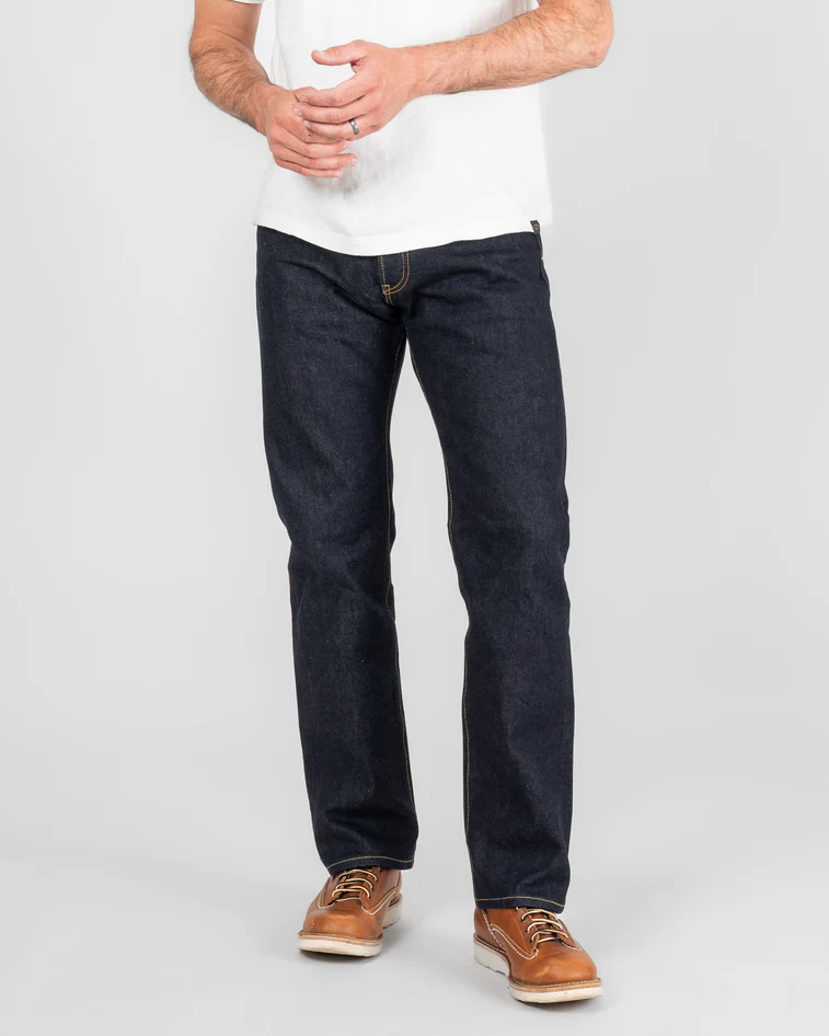 14oz Selvedge Denim Straight Cut Jeans - Indigo