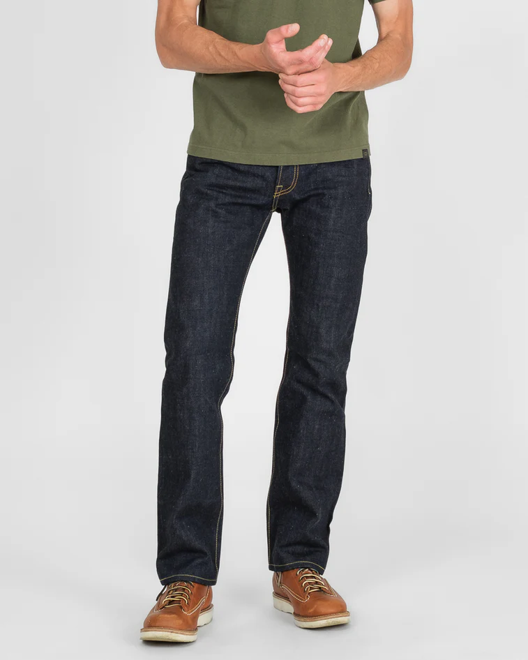 Iron Heart 17oz Selvedge Denim Slim Straight Cut Jeans - Natural Indigo