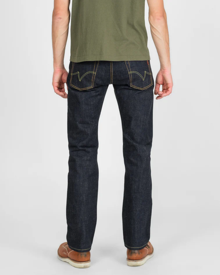 17oz Selvedge Denim Slim Straight Cut Jeans - Natural Indigo