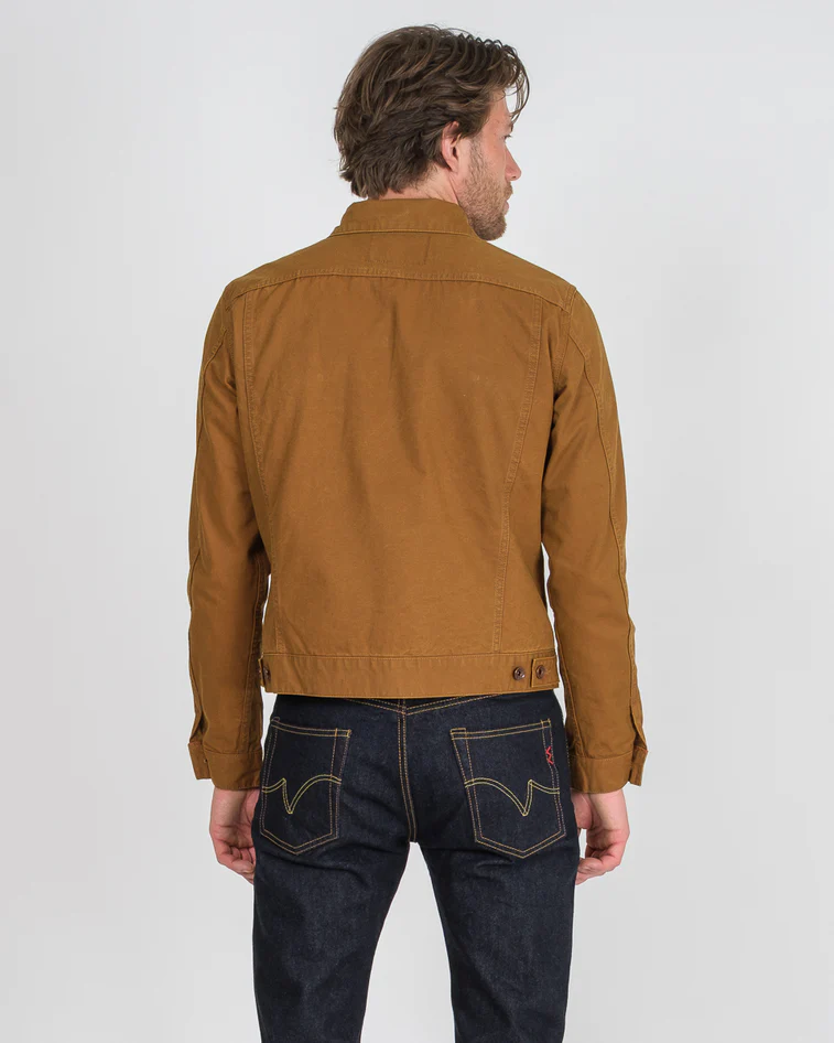 Iron Heart 9oz Canvas Type III Jacket - Brown