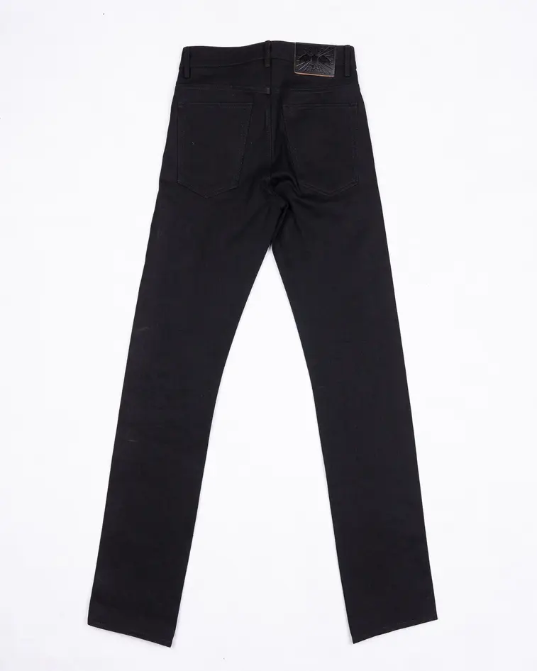 Brave Star Strongman 14oz 'Onyx' Double Black Japan Selvage Denim