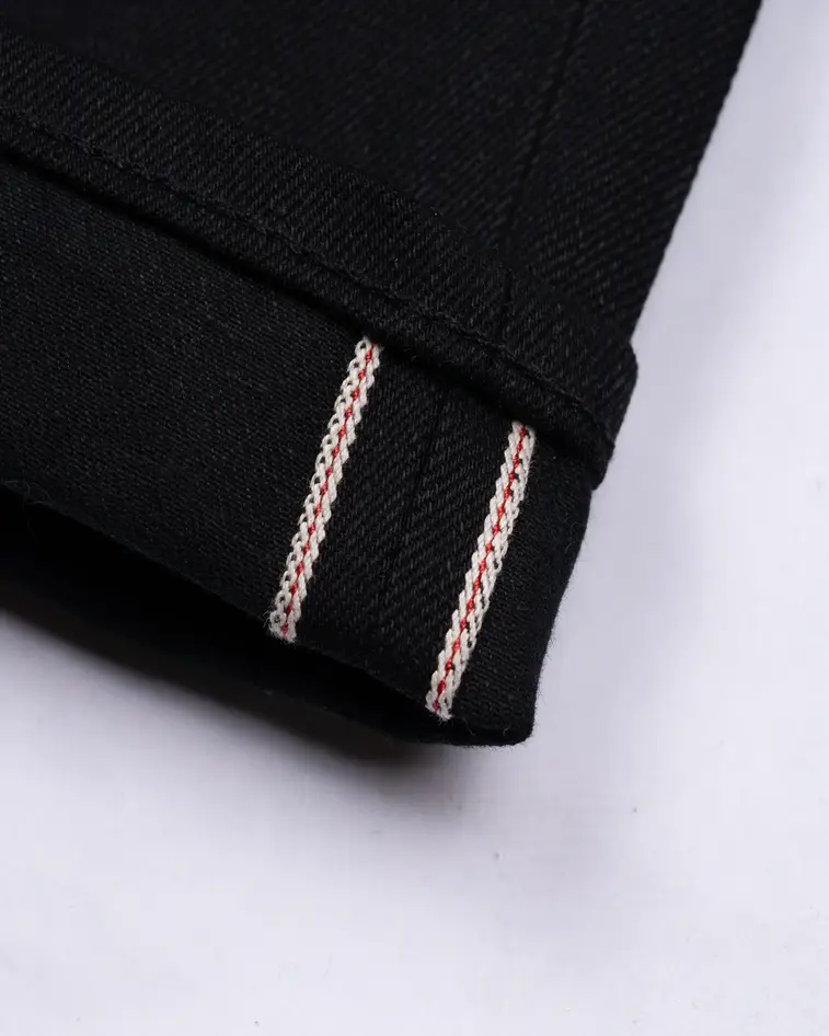 Brave Star Strongman 14oz 'Onyx' Double Black Japan Selvage Denim